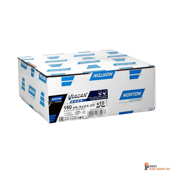 nortonschleifmittel/NORTON_schleifmittel_66252925525 Norton VULCAN  Portable grinding wheels 150x6.4x22.2mm 30 GRIT_122558